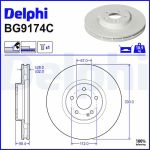 Delphi BG9174C Bremsscheibe