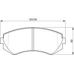 BOSCH 0 986 424 489 Bremsbelagsatz, Scheibenbremse
