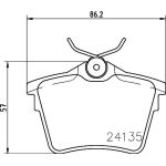 Bremsbelagsatz, Scheibenbremse 8DB 355 011-501 Bremsbelagsatz, Scheibenbremse 8DB 355 011-501