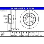 Bremsscheibe 24.0110-0298.1