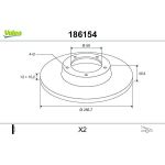 Bremsscheibe 186154 Bremsscheibe 186154