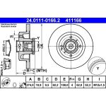 Bremsscheibe 24.0111-0166.2