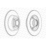 Bremsscheibe DDF1571-1