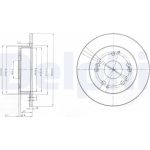Delphi BG3746 Bremsscheibe Delphi BG3746 Bremsscheibe