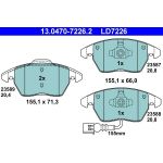 ATE 13.0470-7226.2 Bremsbelagsatz, Scheibenbremse Ceramic ATE 13.0470-7226.2 Bremsbelagsatz, Scheibenbremse Ceramic