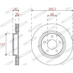 Ferodo DDF2099C Bremsscheibe PREMIER Ferodo DDF2099C Bremsscheibe PREMIER