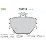 Valeo 598329 Bremsbelagsatz, Scheibenbremse Valeo 598329 Bremsbelagsatz, Scheibenbremse