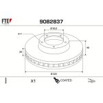 FTE 9082837 Bremsscheibe COATED RANGE FTE 9082837 Bremsscheibe COATED RANGE
