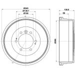 Bremstrommel 8DT 355 302-921