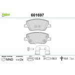 Valeo 601697 Bremsbelagsatz, Scheibenbremse Valeo 601697 Bremsbelagsatz, Scheibenbremse