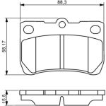 BOSCH 0 986 494 253 Bremsbelagsatz, Scheibenbremse BOSCH 0 986 494 253 Bremsbelagsatz, Scheibenbremse