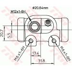 TRW BWF129 Radbremszylinder TRW BWF129 Radbremszylinder