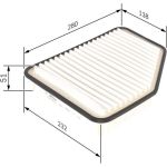 BOSCH F 026 400 162 Luftfilter