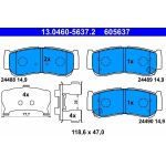 ATE 13.0460-5637.2 Bremsbelagsatz, Scheibenbremse ATE 13.0460-5637.2 Bremsbelagsatz, Scheibenbremse