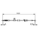 BOSCH 1 987 477 893 Seilzug, Feststellbremse BOSCH 1 987 477 893 Seilzug, Feststellbremse