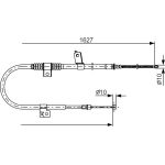 BOSCH 1 987 482 274 Seilzug, Feststellbremse