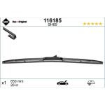SWF 116185 Scheibenwischer Hybrid 650 mm, Hybridwischblatt, mit Spoiler, für Linkslenker, 26 Zoll SWF 116185 Scheibenwischer Hybrid 650 mm, Hybridwischblatt, mit Spoiler, für Linkslenker, 26 Zoll
