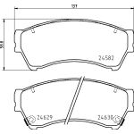 Brembo P 49 060 Bremsbelagsatz, Scheibenbremse PRIME LINE