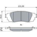 Bremsbelagsatz, Scheibenbremse 0 986 424 840 Bremsbelagsatz, Scheibenbremse 0 986 424 840