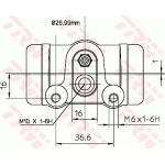 TRW BWN103 Radbremszylinder TRW BWN103 Radbremszylinder