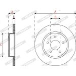 Bremsscheibe DDF2786C Bremsscheibe DDF2786C