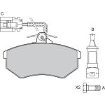 Bremsbelagsatz, Scheibenbremse 598252 Bremsbelagsatz, Scheibenbremse 598252