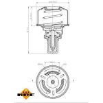 NRF 725007 Thermostat, Kühlmittel NRF 725007 Thermostat, Kühlmittel