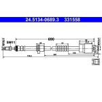 Bremsschlauch 24.5134-0689.3