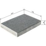 BOSCH 1 987 432 538 Innenraumfilter BOSCH 1 987 432 538 Innenraumfilter