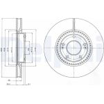 Delphi BG4251 Bremsscheibe