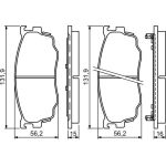 BOSCH 0 986 494 258 Bremsbelagsatz, Scheibenbremse BOSCH 0 986 494 258 Bremsbelagsatz, Scheibenbremse