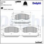 Delphi LP1759 Bremsbelagsatz, Scheibenbremse Delphi LP1759 Bremsbelagsatz, Scheibenbremse