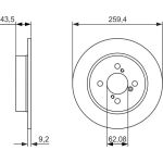 BOSCH 0 986 479 792 Bremsscheibe BOSCH 0 986 479 792 Bremsscheibe