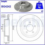 Delphi BG4242 Bremsscheibe