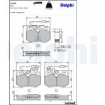 Delphi LP823 Bremsbelagsatz, Scheibenbremse Delphi LP823 Bremsbelagsatz, Scheibenbremse