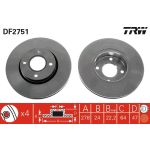 TRW DF2751 Bremsscheibe TRW DF2751 Bremsscheibe