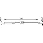 BOSCH 1 987 482 132 Seilzug, Feststellbremse