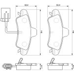 BOSCH 0 986 424 745 Bremsbelagsatz, Scheibenbremse