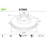 Bremsscheibe 672805 Bremsscheibe 672805
