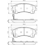 BOSCH 0 986 424 694 Bremsbelagsatz, Scheibenbremse