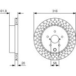 BOSCH 0 986 479 V05 Bremsscheibe