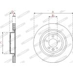 Ferodo DDF2550C-1 Bremsscheibe PREMIER Ferodo DDF2550C-1 Bremsscheibe PREMIER