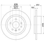 Bremsscheibe 8DD 355 107-001 Bremsscheibe 8DD 355 107-001