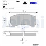 Delphi LP1014 Bremsbelagsatz, Scheibenbremse Delphi LP1014 Bremsbelagsatz, Scheibenbremse