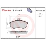 Brembo P 99 026 Bremsbelagsatz, Scheibenbremse PRIME LINE