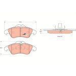 Bremsbelagsatz, Scheibenbremse GDB1220 Bremsbelagsatz, Scheibenbremse GDB1220