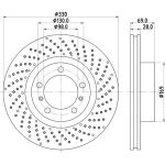 Bremsscheibe 8DD 355 125-031 Bremsscheibe 8DD 355 125-031
