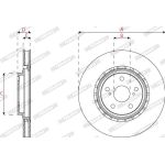 Ferodo DDF2518C Bremsscheibe PREMIER Ferodo DDF2518C Bremsscheibe PREMIER