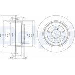 Delphi BG2826C Bremsscheibe Delphi BG2826C Bremsscheibe