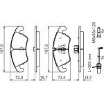 BOSCH 0 986 494 456 Bremsbelagsatz, Scheibenbremse BOSCH 0 986 494 456 Bremsbelagsatz, Scheibenbremse